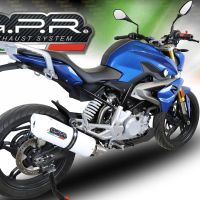 GPR auspuff kompatibel mit  Bmw G 310 R 2017-2021, Albus Evo4, Homologierte auspuff mit verbindungsrohr und katalysator 