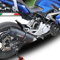 GPR auspuff kompatibel mit  Bmw G 310 R 2017-2021, Furore Evo4 Nero, Homologierte auspuff mit verbindungsrohr und katalysator 