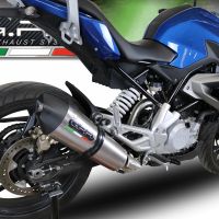 GPR auspuff kompatibel mit  Bmw G 310 R 2017-2021, New Grand Prix Evo Titanium, Homologierte auspuff mit verbindungsrohr und katalysator 