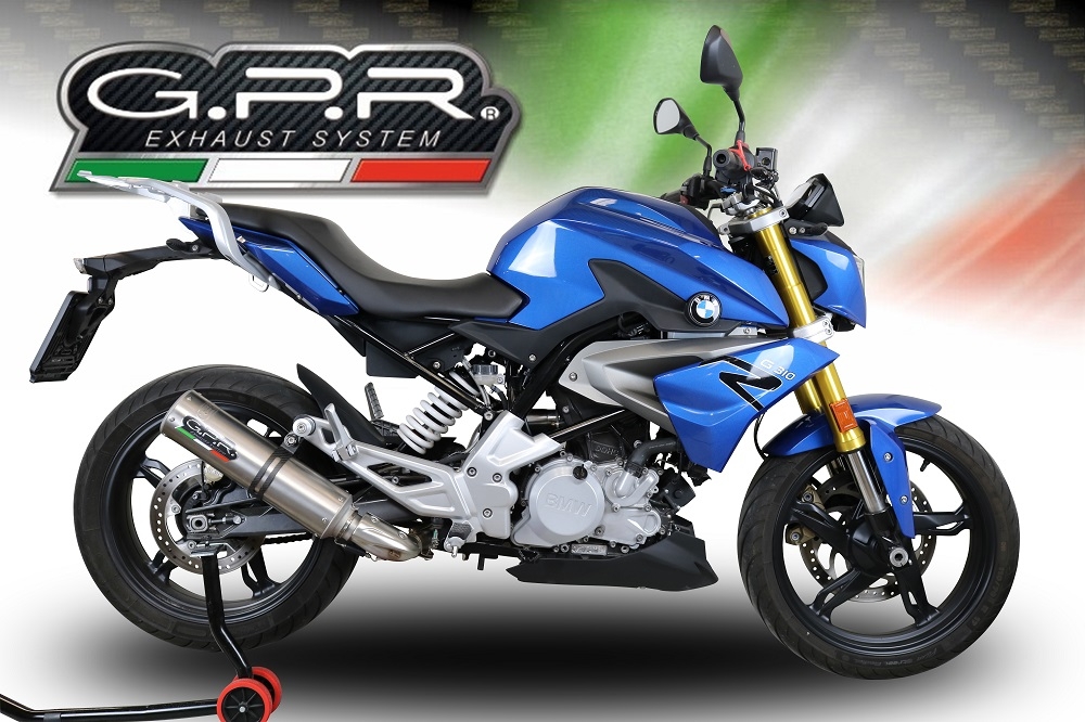GPR auspuff kompatibel mit  Bmw G 310 R 2017-2021, M3 Inox , Homologierte auspuff mit verbindungsrohr und katalysator 