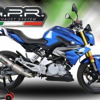 GPR auspuff kompatibel mit  Bmw G 310 R 2017-2021, M3 Inox , Homologierte auspuff mit verbindungsrohr und katalysator 