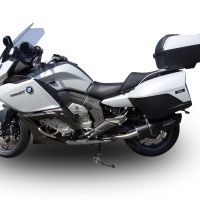GPR auspuff kompatibel mit  Bmw K 1600 Gt 2022-2025, Furore Evo4 Nero, Doppelt homologierter legaler Slip-On-Auspuff mit ABE, einschließlich abnehmbarer DB-Killer und verbindungsrohre 