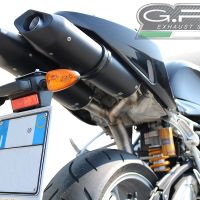 GPR auspuff kompatibel mit  Bmw R 1200 S 2006-2008, Furore Nero, Doppelt homologierter legaler Slip-On-Auspuff mit ABE, einschließlich abnehmbarer DB-Killer und verbindungsrohre 