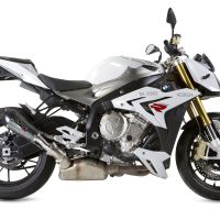 GPR auspuff kompatibel mit  Bmw S 1000 R -M 2014-2016, New Grand Prix Evo Poppy, Zugelassener legaler Slip-On-Auspuff mit Abe, einschließlich abnehmbarem DB-Killer und Verbindungsrohr 