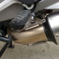 GPR auspuff kompatibel mit  Moto Guzzi Breva 1100 4V  2005-2010, Furore Nero, Zugelassener legaler Slip-On-Auspuff mit Abe, einschließlich abnehmbarem DB-Killer und Verbindungsrohr 