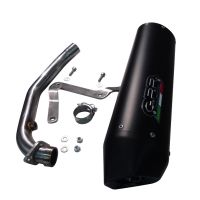 GPR auspuff kompatibel mit  Honda Dylan 150 2000-2006, Furore Nero, Zugelassener legaler Vollanlagenauspuff mit ABE, inklusive herausnehmbarem DB-Killer 