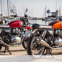 GPR auspuff kompatibel mit  Bmw R 1100 R -Rs  1994-2002, Deeptone Inox Cafè Racer, Paar Auspuffschalldämpfer mit ABE-Zulassung, mit abnehmbaren db-Killern, Lieferung ohne Glied 