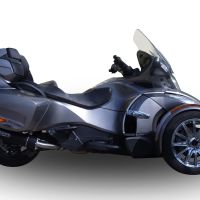 GPR auspuff kompatibel mit  Can Am Spyder 1000 Rs -RSs  2013-2016, Furore Poppy, Zugelassener legaler Slip-On-Auspuff mit Abe, einschließlich abnehmbarem DB-Killer und Verbindungsrohr 