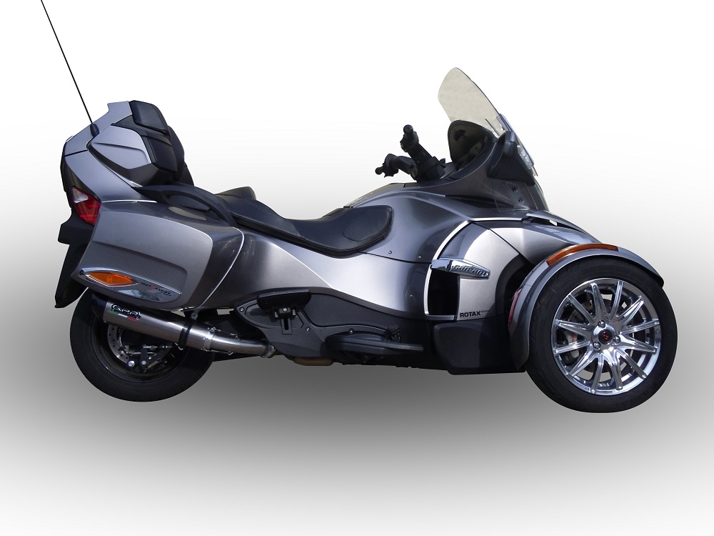 GPR auspuff kompatibel mit  Can Am Spyder 1000 St -Sts 2013-2016, New Grand Prix Evo Titanium, Zugelassener legaler Slip-On-Auspuff mit Abe, einschließlich abnehmbarem DB-Killer und Verbindungsrohr 