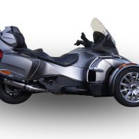 GPR auspuff kompatibel mit  Can Am Spyder 1000 St -Sts 2013-2016, New Grand Prix Evo Titanium, Zugelassener legaler Slip-On-Auspuff mit Abe, einschließlich abnehmbarem DB-Killer und Verbindungsrohr 