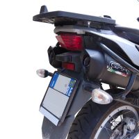 GPR auspuff kompatibel mit  Aprilia Etv Caponord 1000 Rally 2001-2007, Furore Nero, Doppelt homologierter legaler Slip-On-Auspuff mit ABE, einschließlich abnehmbarer DB-Killer und verbindungsrohre 