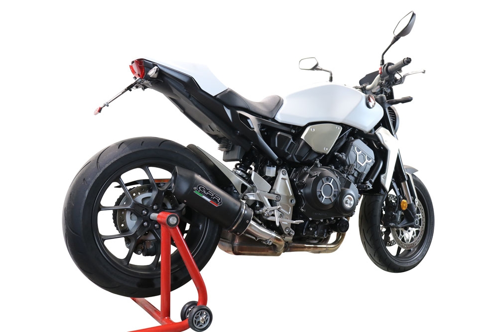 GPR auspuff kompatibel mit  Honda Cb 1000 R  2018-2020, Furore Nero, Rennauspuff, mit Verbindungsrohren, Artikel ohne Genehmigung 