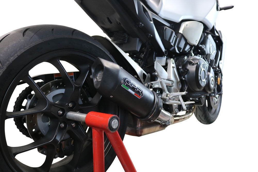 GPR auspuff kompatibel mit  Honda Cb 1000 R  2018-2020, Furore Nero, Rennauspuff, mit Verbindungsrohren, Artikel ohne Genehmigung 