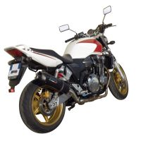 GPR auspuff kompatibel mit  Honda Cb 1300 2003-2012, Furore Nero, Zugelassener legaler Slip-On-Auspuff mit Abe, einschließlich abnehmbarem DB-Killer und Verbindungsrohr 