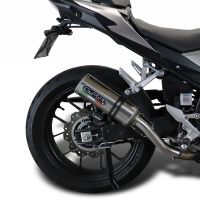 GPR auspuff kompatibel mit  Honda Cb 500 X 2013-2015, M3 Inox , Zugelassener legaler Slip-On-Auspuff mit Abe, einschließlich abnehmbarem DB-Killer und Verbindungsrohr 