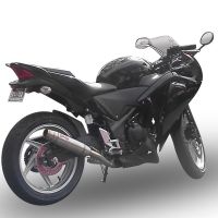 GPR auspuff kompatibel mit  Honda Cbr 250 R 2010-2014, Deeptone Inox, Zugelassener legaler Slip-On-Auspuff mit Abe, einschließlich abnehmbarem DB-Killer,katakysator und Verbindungsrohr 