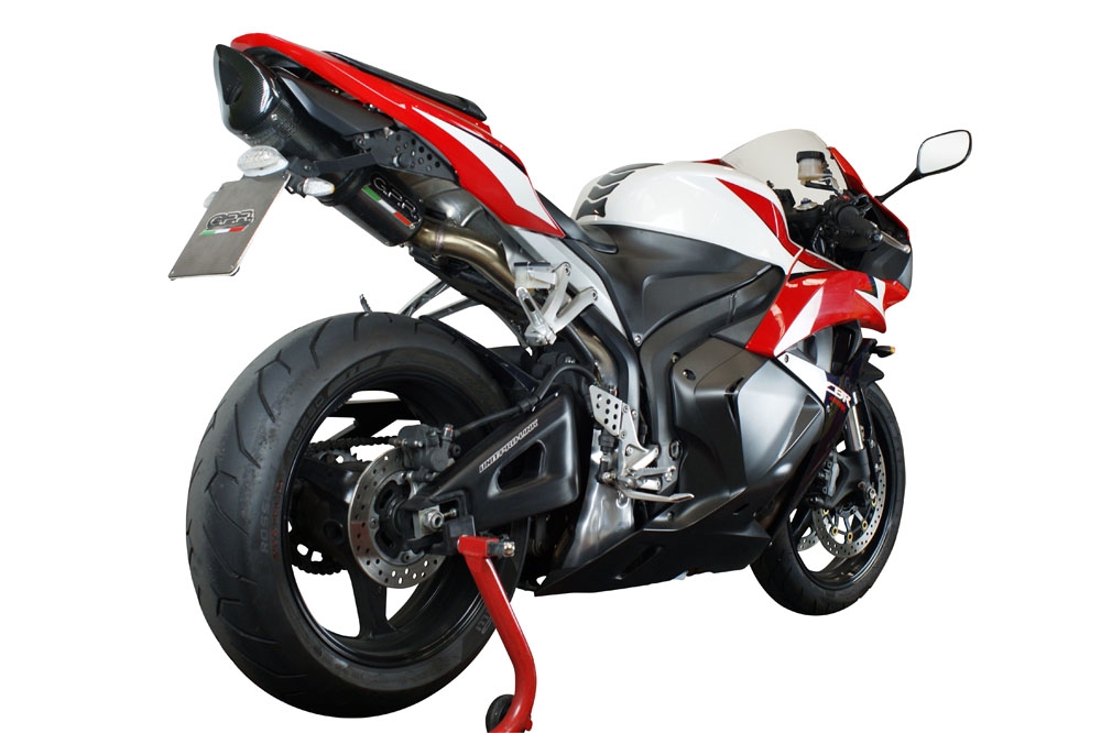 GPR auspuff kompatibel mit  Honda Cbr 600 Rr  2005-2006, Tiburon Poppy, Rennauspuff, mit Verbindungsrohren, Artikel ohne Genehmigung 