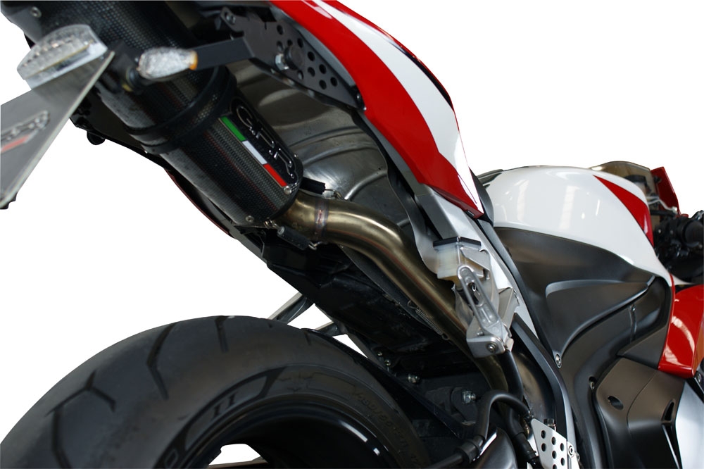GPR auspuff kompatibel mit  Honda Cbr 600 Rr  2007-2018, Tiburon Titanium, Rennauspuff, mit Verbindungsrohren, Artikel ohne Genehmigung 