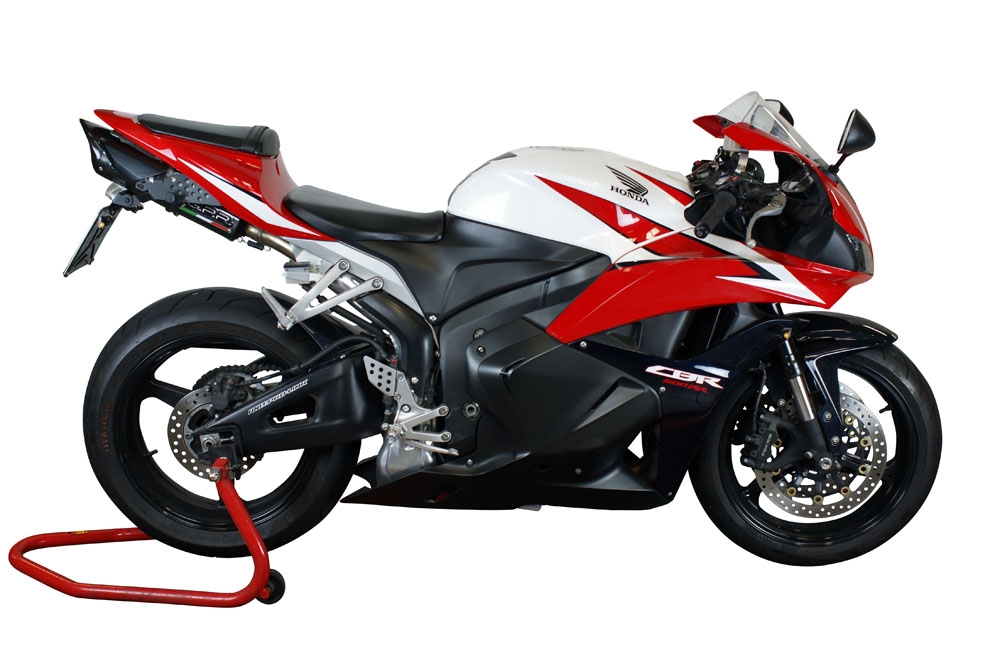 GPR auspuff kompatibel mit  Honda Cbr 600 Rr  2005-2006, Tiburon Poppy, Rennauspuff, mit Verbindungsrohren, Artikel ohne Genehmigung 