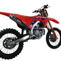 GPR auspuff kompatibel mit  Honda Crf 450 R-RX 2021-2025, Pentacross Inox, Racing-Komplettsystem-Auspuff, einschließlich Krümmer und abnehmbarem DB-Killer 