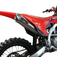 GPR auspuff kompatibel mit  Honda Crf 450 R-RX 2021-2025, Pentacross Inox, Racing-Komplettsystem-Auspuff, einschließlich Krümmer und abnehmbarem DB-Killer 