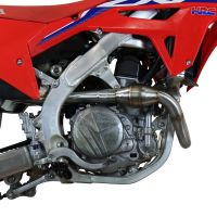 GPR auspuff kompatibel mit  Honda Crf 450 R-RX 2021-2025, Pentacross Inox, Racing-Komplettsystem-Auspuff, einschließlich Krümmer und abnehmbarem DB-Killer 