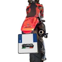 GPR auspuff kompatibel mit  Honda Crf 450 R-RX 2003-2003, Furore Nero, Zugelassener legaler Slip-On-Auspuff mit Abe, einschließlich abnehmbarem DB-Killer und Verbindungsrohr 