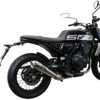 GPR auspuff kompatibel mit  Brixton CroSsfire 500 X  2020-2021, Powercone Evo, Zugelassener legaler Slip-On-Auspuff mit Abe, einschließlich abnehmbarem DB-Killer und Verbindungsrohr 