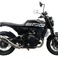 GPR auspuff kompatibel mit  Brixton CroSsfire 500 X  2022-2023, Ultracone, Zugelassener legaler Slip-On-Auspuff mit Abe, einschließlich abnehmbarem DB-Killer und Verbindungsrohr 