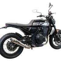 GPR auspuff kompatibel mit  Brixton CroSsfire 500 X  2022-2023, Ultracone, Zugelassener legaler Slip-On-Auspuff mit Abe, einschließlich abnehmbarem DB-Killer und Verbindungsrohr 