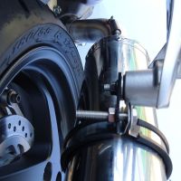 GPR auspuff kompatibel mit  Honda Crossrunner 800 Vfr 800 X 2011-2014, Satinox , Zugelassener legaler Slip-On-Auspuff mit Abe, einschließlich abnehmbarem DB-Killer und Verbindungsrohr 