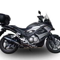 GPR auspuff kompatibel mit  Honda Crossrunner 800 Vfr 800 X 2011-2014, Furore Nero, Zugelassener legaler Slip-On-Auspuff mit Abe, einschließlich abnehmbarem DB-Killer und Verbindungsrohr 