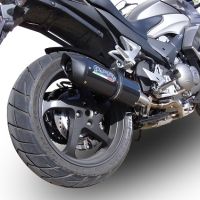 GPR auspuff kompatibel mit  Honda Crossrunner 800 Vfr 800 X 2011-2014, Furore Nero, Zugelassener legaler Slip-On-Auspuff mit Abe, einschließlich abnehmbarem DB-Killer und Verbindungsrohr 