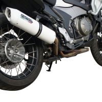 GPR auspuff kompatibel mit  Honda VFR1200X Crosstourer 2017-2020, Albus Evo4, Zugelassener legaler Slip-On-Auspuff mit Abe, einschließlich abnehmbarem DB-Killer und Verbindungsrohr 