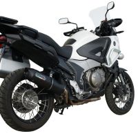 GPR auspuff kompatibel mit  Honda VFR1200X Crosstourer 2011-2016, Furore Nero, Zugelassener legaler Slip-On-Auspuff mit Abe, einschließlich abnehmbarem DB-Killer und Verbindungsrohr 