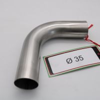 GPR auspuff kompatibel mit  Cafè Racer Cafè Racer 1980-2021, Curva inox - Inox Curve Diam 35, Decat Pipe, Katalysatorabscheider, artikel ohne Genehmigung 