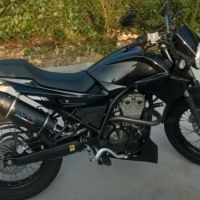 GPR auspuff kompatibel mit  Derbi Mulhacèn  2006-2011, Furore Nero, Zugelassener legaler Slip-On-Auspuff mit Abe, einschließlich abnehmbarem DB-Killer und Verbindungsrohr 