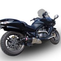 GPR auspuff kompatibel mit  Honda Dn-01 2008-2010, Furore Nero, Zugelassener legaler Slip-On-Auspuff mit Abe, einschließlich abnehmbarem DB-Killer und Verbindungsrohr 