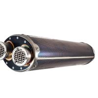 GPR auspuff kompatibel mit  Triumph Tiger 1200 Gt - Rally 2022-2024, Dual Inox, Zugelassener legaler Slip-On-Auspuff mit Abe, einschließlich abnehmbarem DB-Killer und Verbindungsrohr 