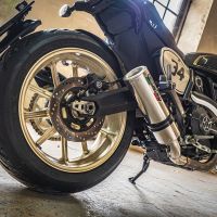 GPR auspuff kompatibel mit  Ducati Scrambler 800  2015-2016, M3 Inox , Zugelassener legaler Slip-On-Auspuff mit Abe, einschließlich abnehmbarem DB-Killer,katakysator und Verbindungsrohr 