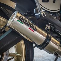 GPR auspuff kompatibel mit  Ducati Scrambler 800  2015-2016, M3 Inox , Zugelassener legaler Slip-On-Auspuff mit Abe, einschließlich abnehmbarem DB-Killer,katakysator und Verbindungsrohr 