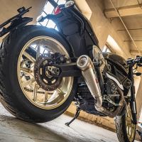 GPR auspuff kompatibel mit  Ducati Scrambler 800  2015-2016, Powercone Evo, Zugelassener legaler Slip-On-Auspuff mit Abe, einschließlich abnehmbarem DB-Killer,katakysator und Verbindungsrohr 