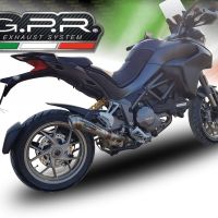 GPR auspuff kompatibel mit  Ducati Multistrada 1260 2018-2020, Powercone Evo, Zugelassener legaler Slip-On-Auspuff mit Abe, einschließlich abnehmbarem DB-Killer und Verbindungsrohr 