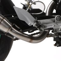 GPR auspuff kompatibel mit  Ktm Duke 125 2011-2016, Deeptone Inox, Rennauspuff, mit Verbindungsrohren, Artikel ohne Genehmigung 