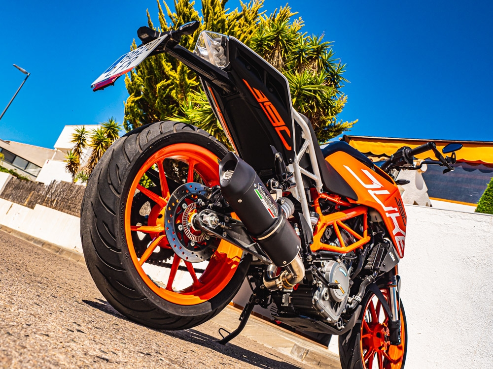 GPR auspuff kompatibel mit  Ktm Adventure 250 2020-2024, Furore Nero, Rennauspuff, mit Verbindungsrohren, Artikel ohne Genehmigung 