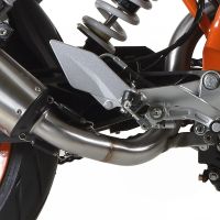GPR auspuff kompatibel mit  Ktm Duke 390 2013-2016, New Grand Prix Evo Titanium, Zugelassener legaler Slip-On-Auspuff mit ABE, inklusive abnehmbarem DB-Killer, Verbindungsrohr und Katalysator 