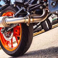 GPR auspuff kompatibel mit  Ktm Adventure 250 2020-2024, Furore Nero, Rennauspuff, mit Verbindungsrohren, Artikel ohne Genehmigung 