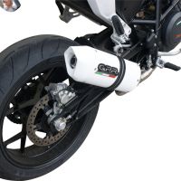 GPR auspuff kompatibel mit  Ktm Duke 690 2017-2020, Albus Evo4, Zugelassener legaler Slip-On-Auspuff mit Abe, einschließlich abnehmbarem DB-Killer und Verbindungsrohr 