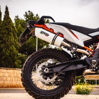 GPR auspuff kompatibel mit  Ktm Duke 890 2021-2024, Albus Evo4, Zugelassener legaler Slip-On-Auspuff mit Abe, einschließlich abnehmbarem DB-Killer und Verbindungsrohr 
