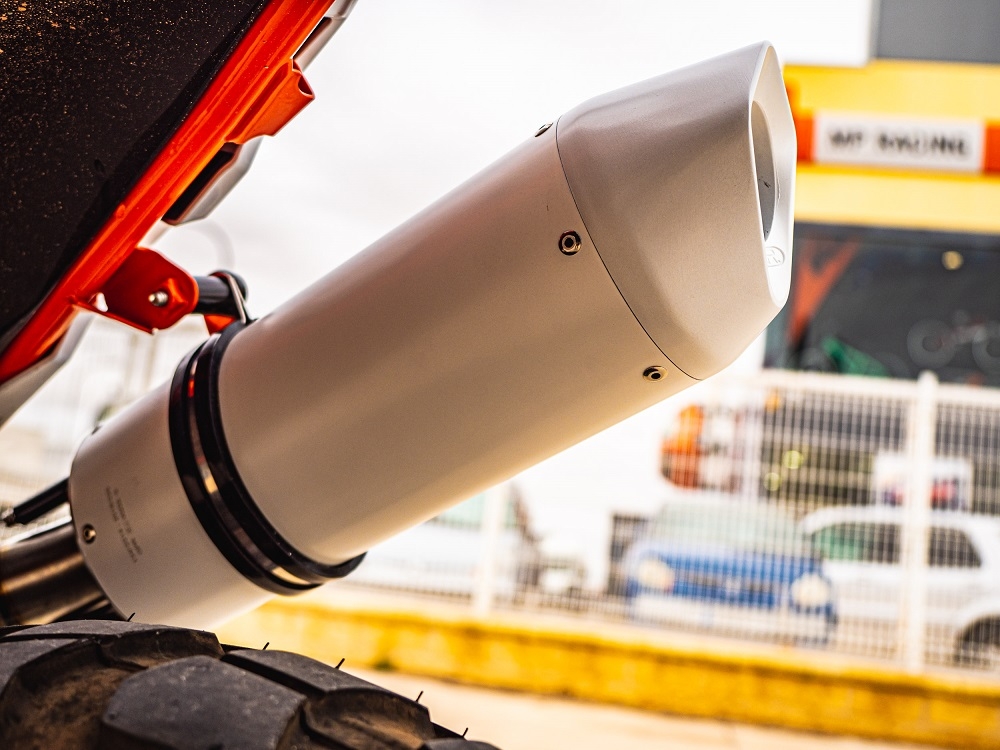 GPR auspuff kompatibel mit  Ktm Duke 890 2021-2024, Albus Evo4, Zugelassener legaler Slip-On-Auspuff mit Abe, einschließlich abnehmbarem DB-Killer und Verbindungsrohr 